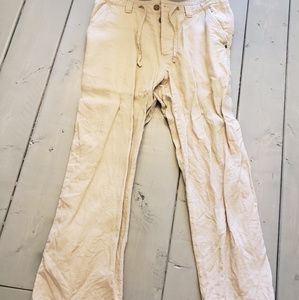 🛍Men's tan linen pants🍃